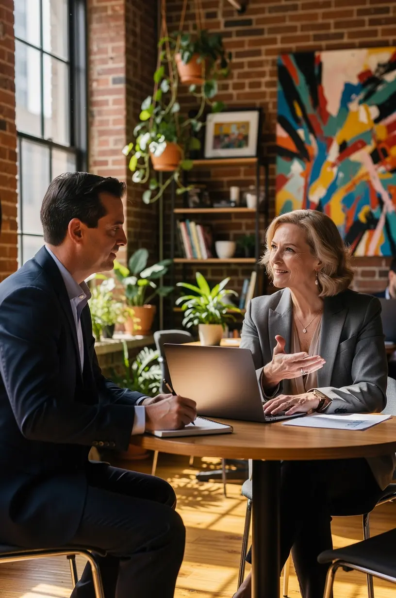 Zespół specjalistów omawiających strategie zarządzania reputacją marki osobistej na spotkaniu roboczym.